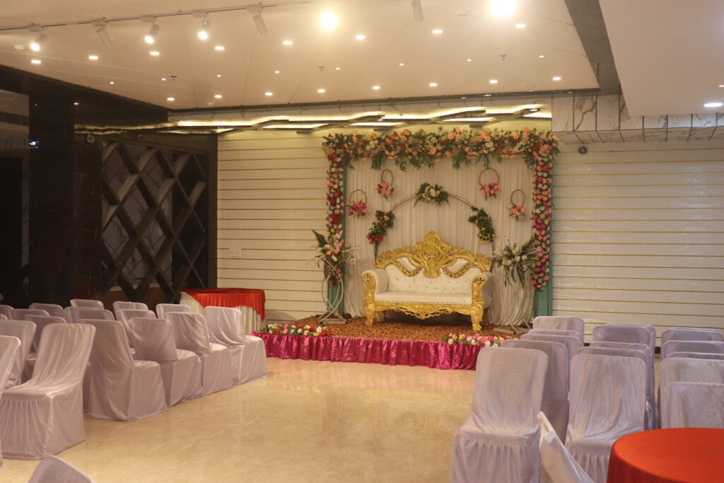 banquet hall of the best hotel in siliguri